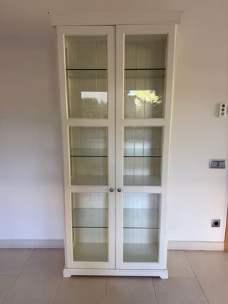 Armario vitrina Blanco 215x90x40