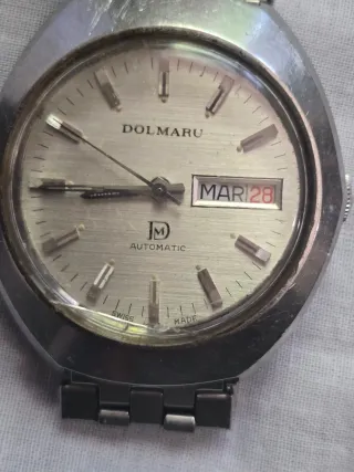 Reloj Dolmaru Automático Plata y Blanco
