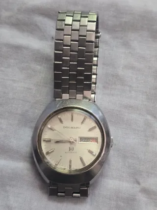 Reloj Dolmaru Automático Plata y Blanco