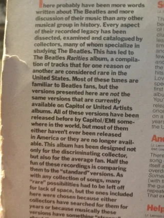 Vinilo The Beatles Rarities