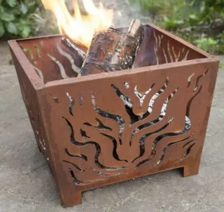 Esschert Design - Brasero Cuadrado