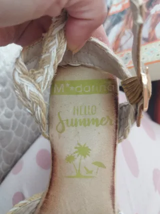 Sandalias cuña esparto