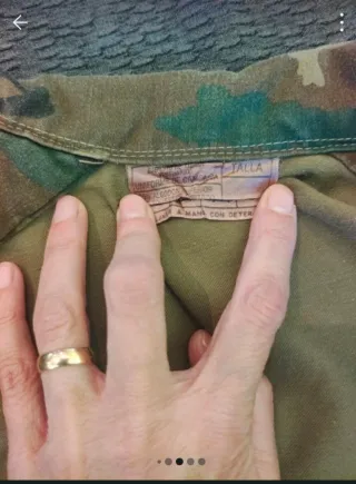 Chaqueta militar camuflaje