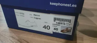 Zapatos Keep Honest Marrón Cuero Hombre Talla 4o