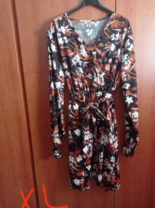Vestido estampado floral XL