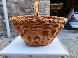 Cesta de mimbre 50 cm diámetro