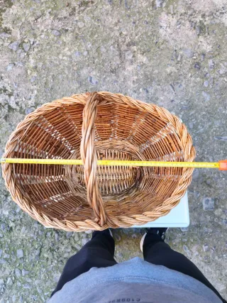 Cesta de mimbre 50 cm diámetro