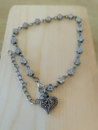 Pulsera CORAZÓN plateada