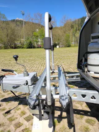 Portabicicletas para lanza de caravana