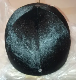 Casco Moto Terciopelo Negro
