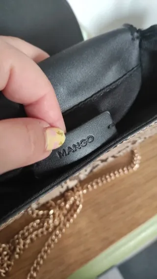 Bolso animal print estampado serpiente MANGO