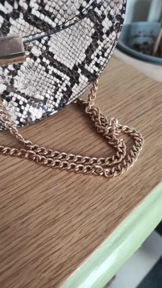 Bolso animal print estampado serpiente MANGO