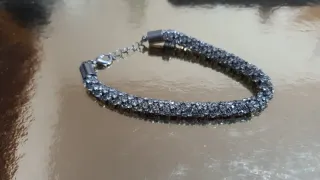 Pulsera Plata Bañada Circonitas