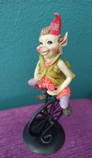 Duende Elfo Vintage Figura Decorativa