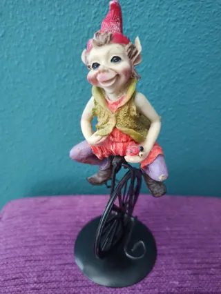 Duende Elfo Vintage Figura Decorativa