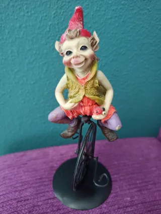 Duende Elfo Vintage Figura Decorativa