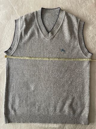 Chaleco Vintage Gris Talle S/M