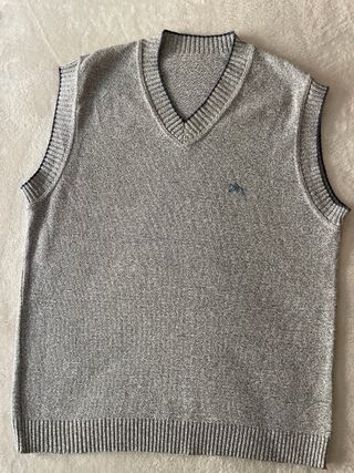 Chaleco Vintage Gris Talle S/M