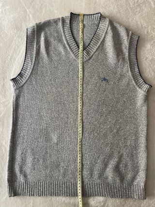 Chaleco Vintage Gris Talle S/M