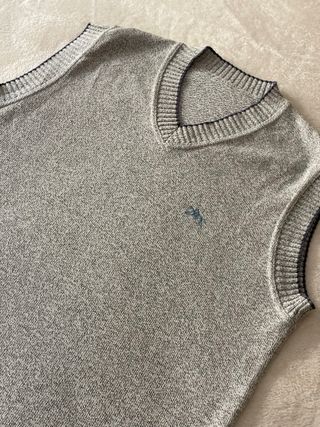 Chaleco Vintage Gris Talle S/M