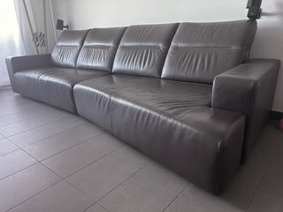 Sofá de cuero 4 Plazas con asientos electricos