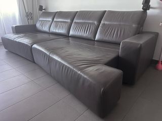 Sofá de cuero 4 Plazas con asientos electricos