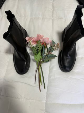 Botines Chelsea Mujer Negros