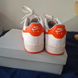 Nike Air Force 1 Blancas Naranja