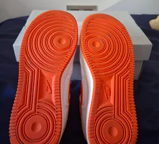 Nike Air Force 1 Blancas Naranja