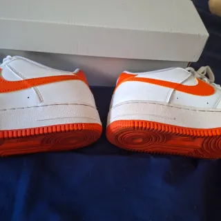 Nike Air Force 1 Blancas Naranja
