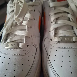 Nike Air Force 1 Blancas Naranja