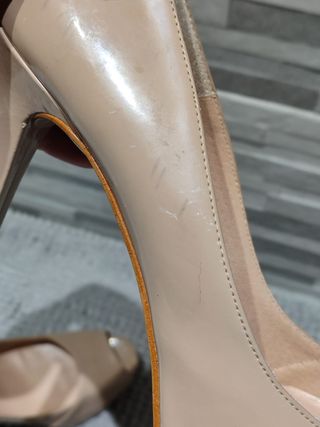 Zapatos tacón Zandra Beige Corte Inglés