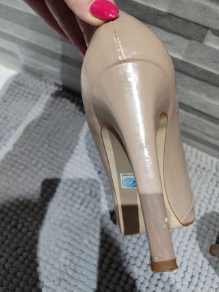 Zapatos tacón Zandra Beige Corte Inglés