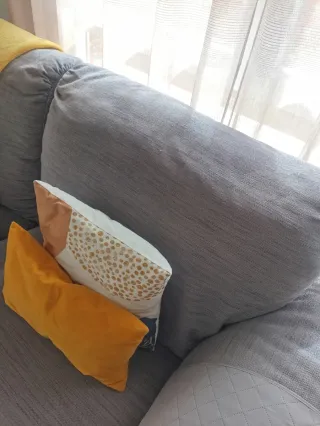 Sofá de 3 plazas gris