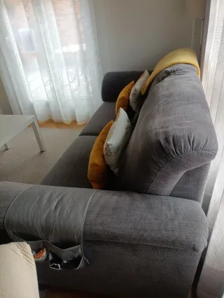 Sofá de 3 plazas gris