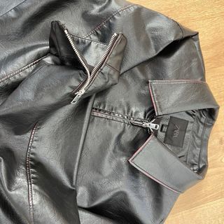Chaqueta Zara Negra Cuero