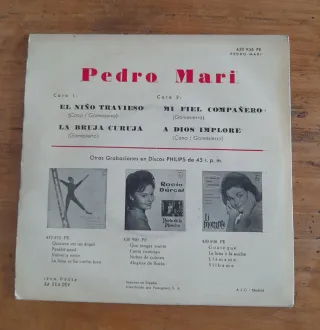 Single Pedro Mari 1963 Philips
