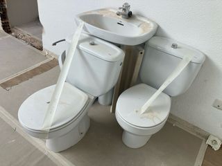 Taza WC Roca Blanca Porcelana con tapa