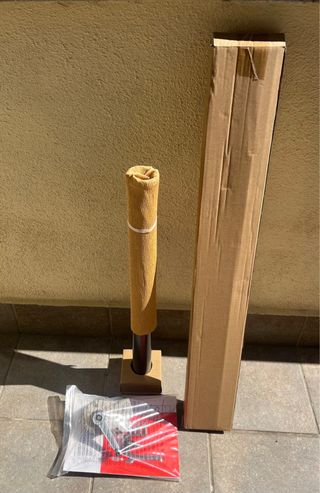 Base sombrilla metálica negra