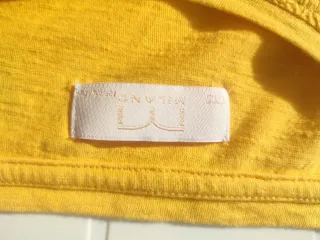 Camiseta calada amarilla mujer Talla 2XL