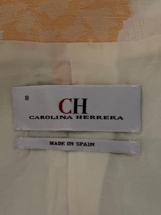 Chaqueta Vintage Carolina Herrera Lino