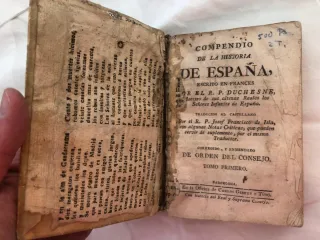 Libro antiguo siglo XVIII