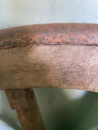 Ruedas de Carro Antiguas de Madera de Olmo