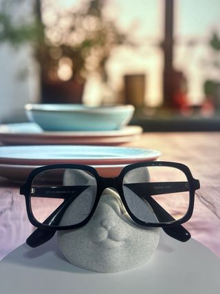 Soporte para gafas forma gato efecto Mármol regalo