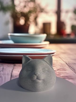 Soporte para gafas forma gato efecto Mármol regalo