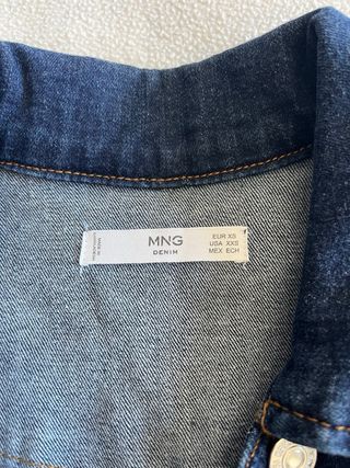 Vestido vaquero Mango azul