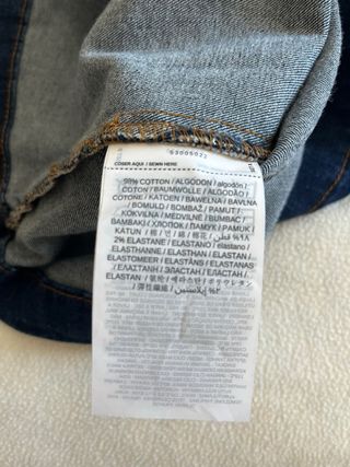 Vestido vaquero Mango azul