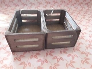2 Cajas de Madera WOOD BOX