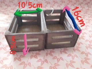 2 Cajas de Madera WOOD BOX