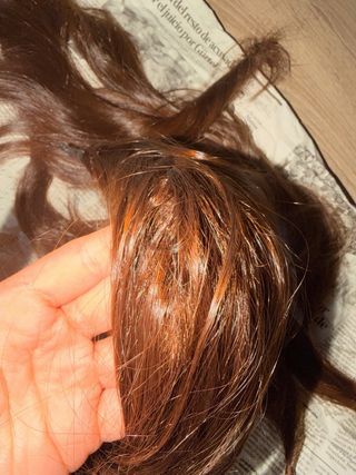 6 Mallas pelo fallera trenzas castaño.